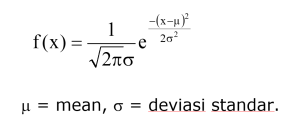 rumus naive bayes fungsi densitas gaussian