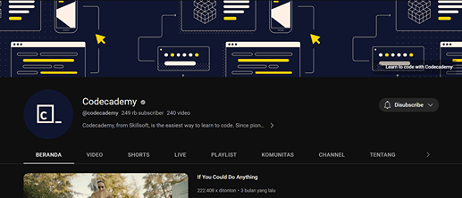 channel programming Codecademy