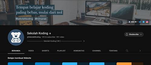 channel programming sekolah koding
