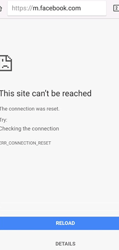 mengatasi ERR_CONNECTION_RESET